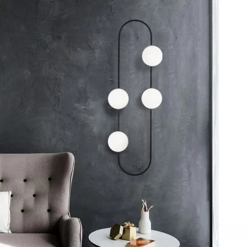 Image of Abaküs - 4901 Black White Wall Lamp