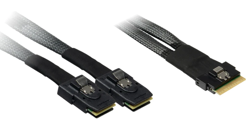 Image of Inter-Tech 88885641 Serial Attached SCSI (SAS) cable 0.75 m 24 Gbit/s