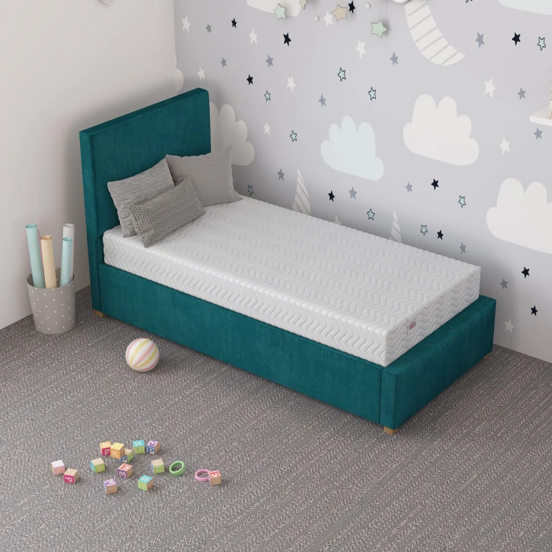 Image of Aspire Otho Anti Allergy Kids Foam Mattress With Oeko-Tex Fabric, Size Small Double