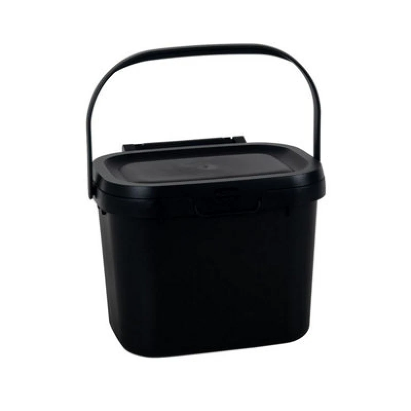 Image of Addis Kitchen Food Waste Caddy 4.5 Litres Black 518253