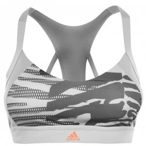 Image of adidas Printed Light Bra - Grey/Print