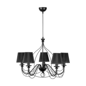 Image of Onli Loris Multi Arm Pendant Ceiling Light, Black