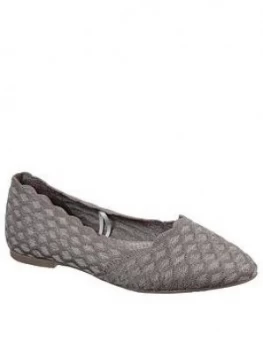 Image of Skechers Cleo Ballerina Pumps - Dark Taupe