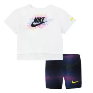 Image of Nike AOP Bk Shrt Set Bb32 - Black