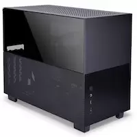 Image of Lian Li Q58X4 Mini-ITX PCIE 4.0 Tempered Glass Case - Black