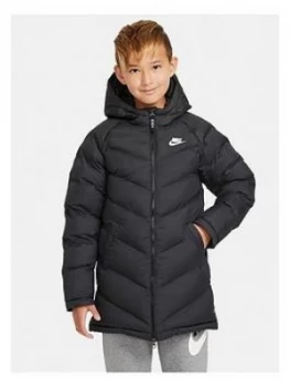 Image of Nike Older Childrens Filled Jacket - Black