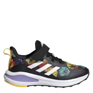 Image of adidas FortaRun International Womens Day Graphic Lace Ru - Core Black / Cloud White / Bol