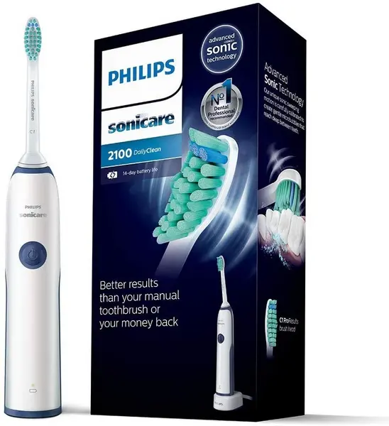 Image of Philips DailyClean HX3224/21 Sonic Dark Blue Electric Toothbrush