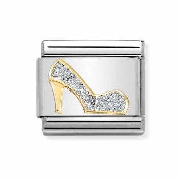 Image of Nomination CLASSIC Gold Glitter High Heel Shoe Charm 030220/04 *