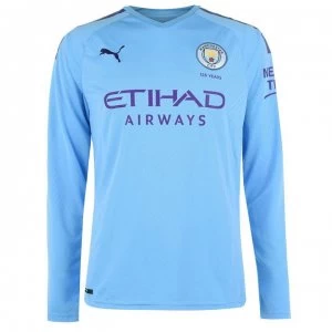Image of Puma Manchester City Long Sleeve Home Shirt 2019 2020 - Blue/Purple