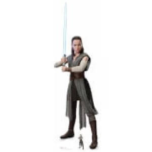 Image of Star Wars: The Last Jedi Rey Lightsaber Over-Sized Cut Out