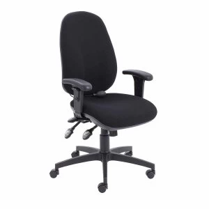 Image of TC Office Maxi Ergo Chair with Adjustable Arms, Black