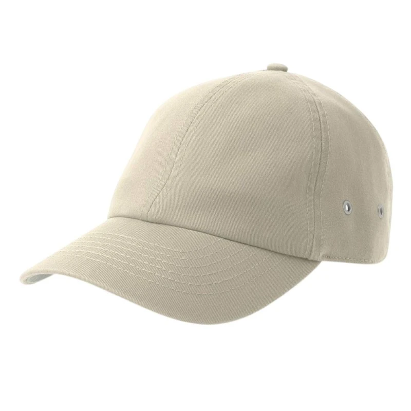 Image of Atlantis Mens Action-S 6 Panel Chino Unstructured Baseball Cap in Stone Stone Male One Size