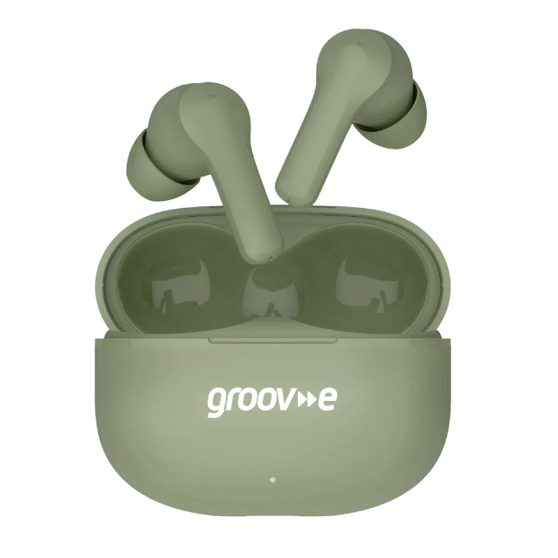 Image of Groov-e Jive Buds True Wireless Earphones with Case Green unisex one size