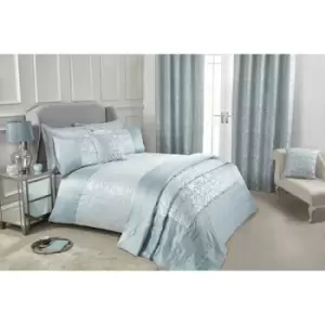 Image of Eden Embellished Jacquard Quilted Bedspread Set 220 x 240cm