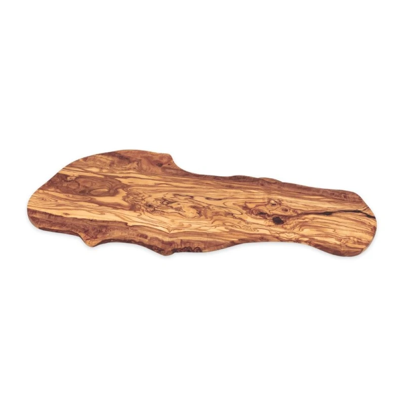Image of Verano Spanish Ceramics Olive Wood Natural Grained Rustic Kitchen Dining XL Deluxe Chopping Board Natural
