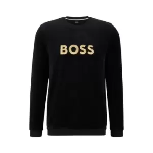 Image of Boss Velour Sweatshirt 10169063 04 - Black