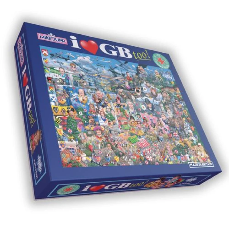 Image of Mike Jupp Mike Jupp I Love GB Too! 1000 Piece Jigsaw Puzzle