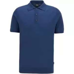 Image of Boss Boss Ipaolo Short Sleeve Polo Shirt Mens - Blue