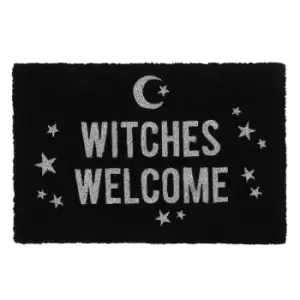 Image of Black Witches Welcome Door Mat