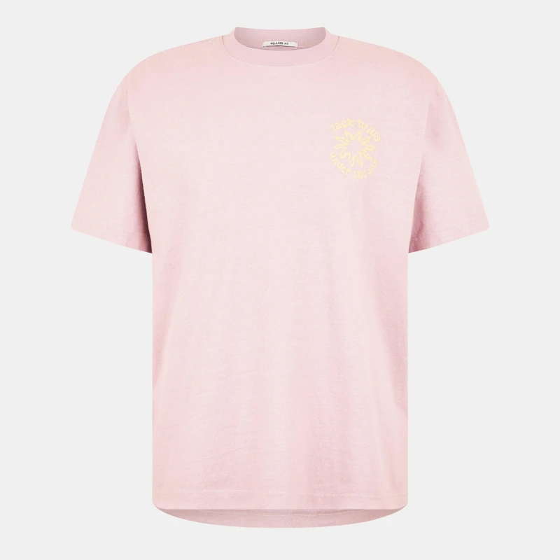 Image of Jack Wills Mens Sun Graphic Regular Fit T-Shirt Cool Pink male S