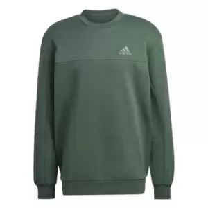 Image of adidas Stadium Fleece Badge of Sport Sweatshirt Mens - Green