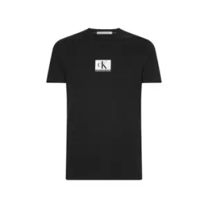 Image of Calvin Klein Jeans Centre Chest Logo T Shirt - Black