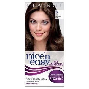 Image of Nice'n Easy No Ammonia Hair Dye Medium Ash Brown 77