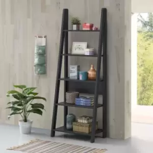 Image of Riva Ladder Bookcase Black