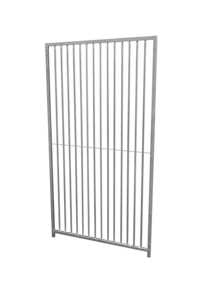 Image of Monstershop 1m Dog Run Panel - 5cm Bar Spacing Silver