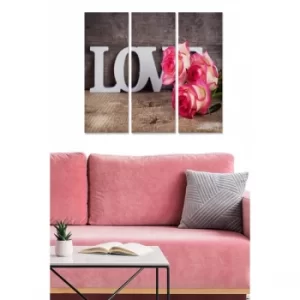 Image of MDF6431100 Multicolor Decorative MDF Painting (3 Pieces)