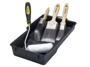 Image of Stanley Tools Paint Brush And Mini Roller Set
