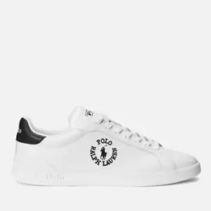 Image of Polo Ralph Lauren Mens Heritage Leather Court Trainers - UK 8