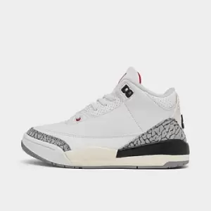 Image of Jordan Jordan 3 Retro (Ps), Summit White/Fire Red-Black-Cement Grey, Unisex, Trainers toddler, DM0966-100