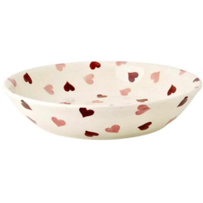 Image of Pasta Bowl: 24Cm Emma Bridgewater Pink Hearts Pasta Bowl, Ceramic