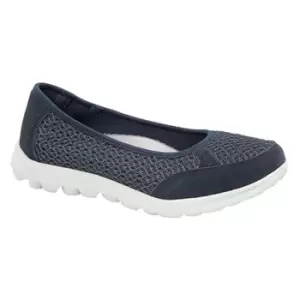 Image of Boulevard Womens/Ladies Slip On Memory Foam Shoes (6 UK) (Navy)