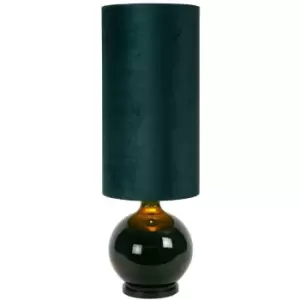 Image of Lucide Esterad Retro Floor lamp - Ø34cm - 1xE27 - Green