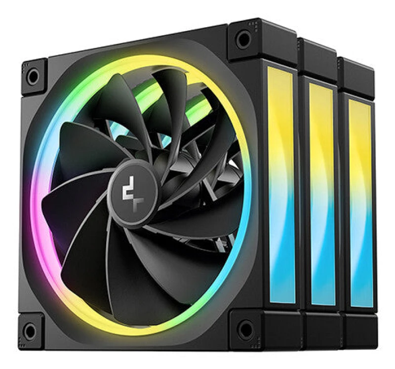 Image of DeepCool DeepCool FL12R-3 IN 1 Computer case Fan 12cm Black 3 pc(s) R-FL12R-BKAPN3-G