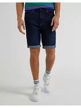 Image of Lee Extreme Motion Denim Shorts - Blue Size M, Men