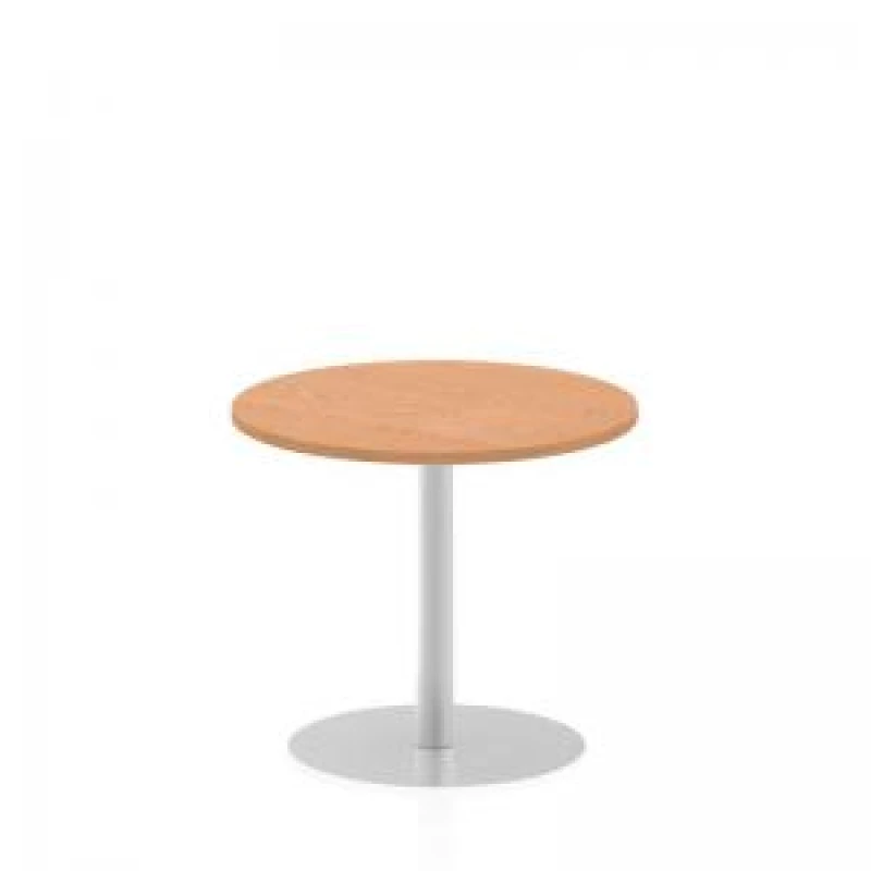 Image of Dynamic Italia 800mm Poseur Round Table Oak Top 725mm High Leg ITL0128