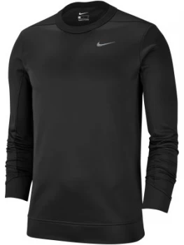 Image of Mens Nike Therma Crew Jumper Black