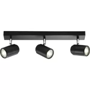 Image of GU10 Triple Bar Spotlight - Matt Black 230V IP44 20W