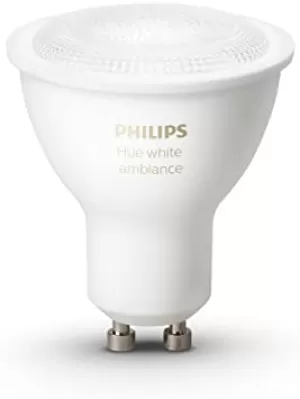 Image of Philips Hue White Ambiance Bluetooth LED Bulb - GU10 Twin Pack - White