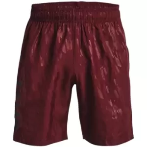 Image of Under Armour Woven Embossed Shorts Mens - Red