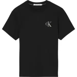 Image of Calvin Klein Jeans High Shine Ck Institutional Tee - Black