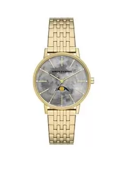 Image of Armani Exchange Womens Lola Watch Stainless Steel, Gold, Women