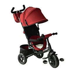 Image of HOMCOM Baby Stroller & Trailer 370-027RD Red