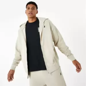 Image of Kangol Logo Zip Hoodie - White