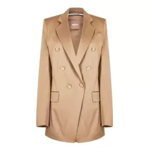 Image of Boss Double Breasted Jatera Blazer - Beige