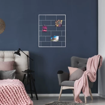 Image of Moodboard 4 - Silver Silver Decorative Metal Wall Accessory